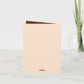 かわいいビーバー追加文字任意の目的 カード (裏面)