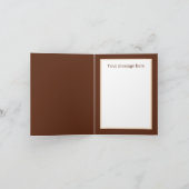 かわいいビーバー追加文字任意の目的 カード (内部)