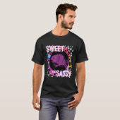 かわいいビーバー90sノスタルジアレインボーヒョウ印刷Tr Tシャツ (正面フル)