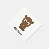かわいいビーバー スタンダードカクテルナプキン (角)