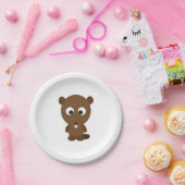 かわいいビーバー ペーパープレート (パーティー)