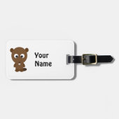 かわいいビーバー ラゲッジタグ (正面横)