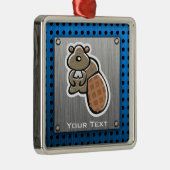 かわいいビーバー; 金属一見 メタルオーナメント (右)