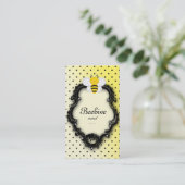 かわいいビービジネスカード水玉模様 名刺 (スタンド正面)