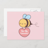 かわいいビーマイバレンタインプンドール ポストカード (正面/裏面)