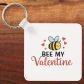 かわいいビーマイバレンタイン キーホルダー (正面)