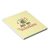 かわいいビーマイバレンタイン ノートパッド (アングル)