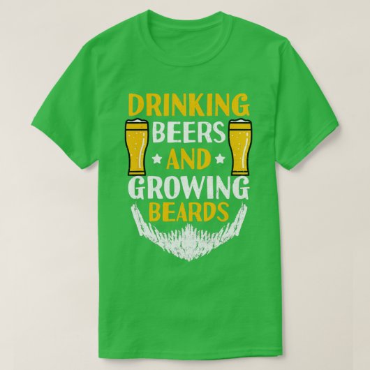 かわいいビールがビールを飲む|過去記事 Tシャツ (デザイン正面)