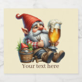 かわいいビール格言追加文字 ビールラベル (シングルラベル)