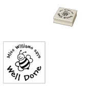 かわいいビー前向きグッドスタンプ先生 ラバースタンプ (押印)