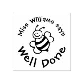 かわいいビー前向きグッドスタンプ先生 ラバースタンプ (インプリント)