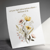 かわいいビー感動的バイブル聖句ウォールアート ポスター