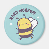 かわいいビー懸命ワーカードードル マグネット (正面)