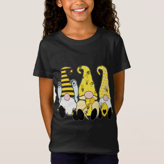 かわいいビー格言イエローハニービーイエローハット Tシャツ (正面)