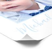 かわいいビー男の赤ちゃん私の最初の年フォトウォールデコール フォトプリント (角)