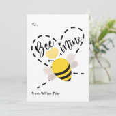 かわいいビー鉱山クラスルームバレンタインデー シーズンカード (スタンド正面)