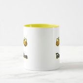 かわいいビー鉱山間隔レトロバンブルビーズライトカラー マグカップ (中央)