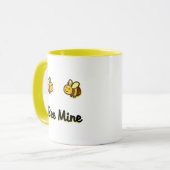 かわいいビー鉱山間隔レトロバンブルビーズライトカラー マグカップ (正面左)