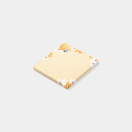 かわいいビー3"x3"ポストイットのノート ポストイット