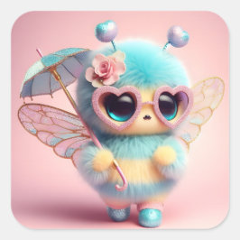 かわいいビー スクエアシール