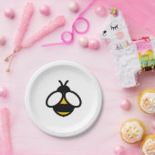 かわいいビー、ハニービー、（昆虫）マルハナバチ ペーパープレート (パーティー)