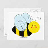 かわいいビー ポストカード (正面/裏面)