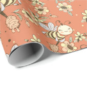 かわいいビー ラッピングペーパー (ロールコーナー)