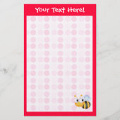 かわいいビー 便箋 (正面)