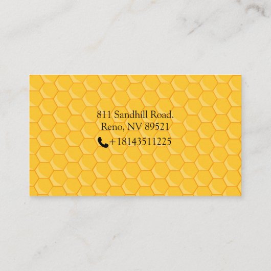 かわいいビー 名刺 (裏面)