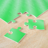 かわいいビー;緑 ジグソーパズル (側面)