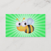 かわいいビー;緑 名刺 (裏面)