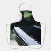 かわいいピアノのアートワーク エプロン (正面)