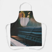 かわいいピアノのアートワーク エプロン (正面)