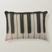 かわいいピアノ鍵のデザイン アクセントクッション (正面)