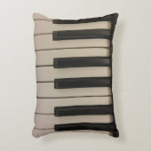 かわいいピアノ鍵のデザイン アクセントクッション (正面(垂直))