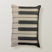 かわいいピアノ鍵のデザイン アクセントクッション (裏面(縦))