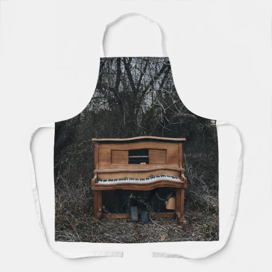 かわいいピアノ エプロン (正面)
