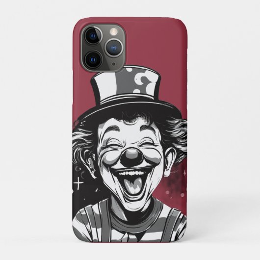 かわいいピエロのロゴ キッズ向け Case-Mate iPhoneケース (裏)