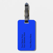 かわいいピエロの魚の荷物のラベル ラゲッジタグ (裏面縦)