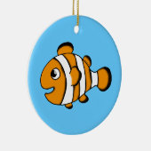 かわいいピエロの魚 セラミックオーナメント (右)
