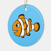 かわいいピエロの魚 セラミックオーナメント (左)
