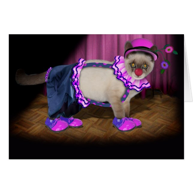 かわいいピエロ子猫 (正面横)