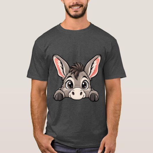 かわいいピカブー ロバ Tシャツ (正面)