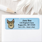 かわいいピカルディシェパード ラベル (インサイチュ)