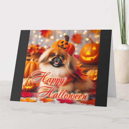 かわいいピキニーズのカード カード (正面)