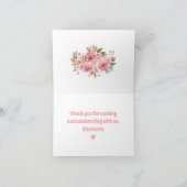 かわいいピギーガールファーム1st誕生日サンキューカード サンキューカード (内部)