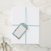 かわいいピクセルアートハニーベアボトルパターン ギフトタグ (より糸つき)