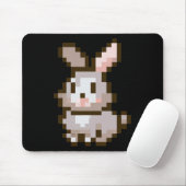 かわいいピクセルイースターゲームのイースターバニー マウスパッド (マウス)