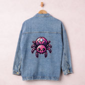 かわいいピクセルスパイダー デニムジャケット (ハンガー)
