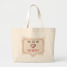 かわいいピクセルハート「You Are My Fav Notify」